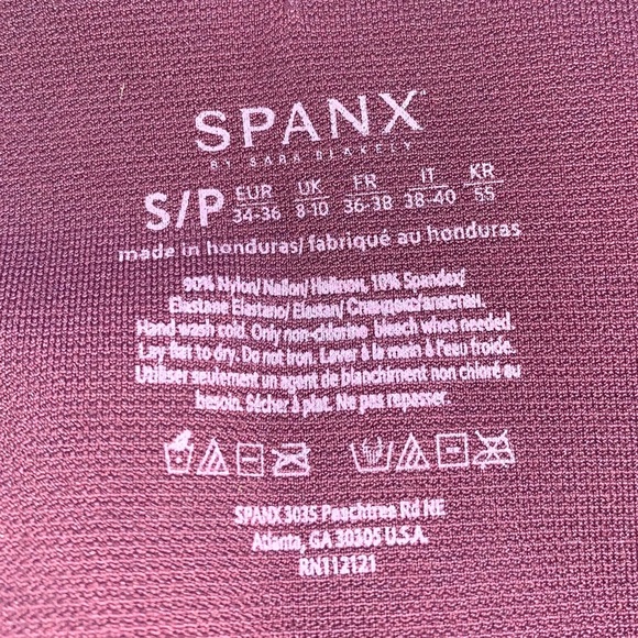 NWOT Spanx By Sara Blakely Burgundy Plum Leggings - Picture 9 of 12